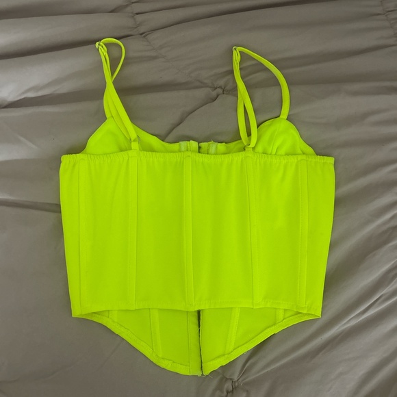 Neón yellow corset top - Picture 2 of 2